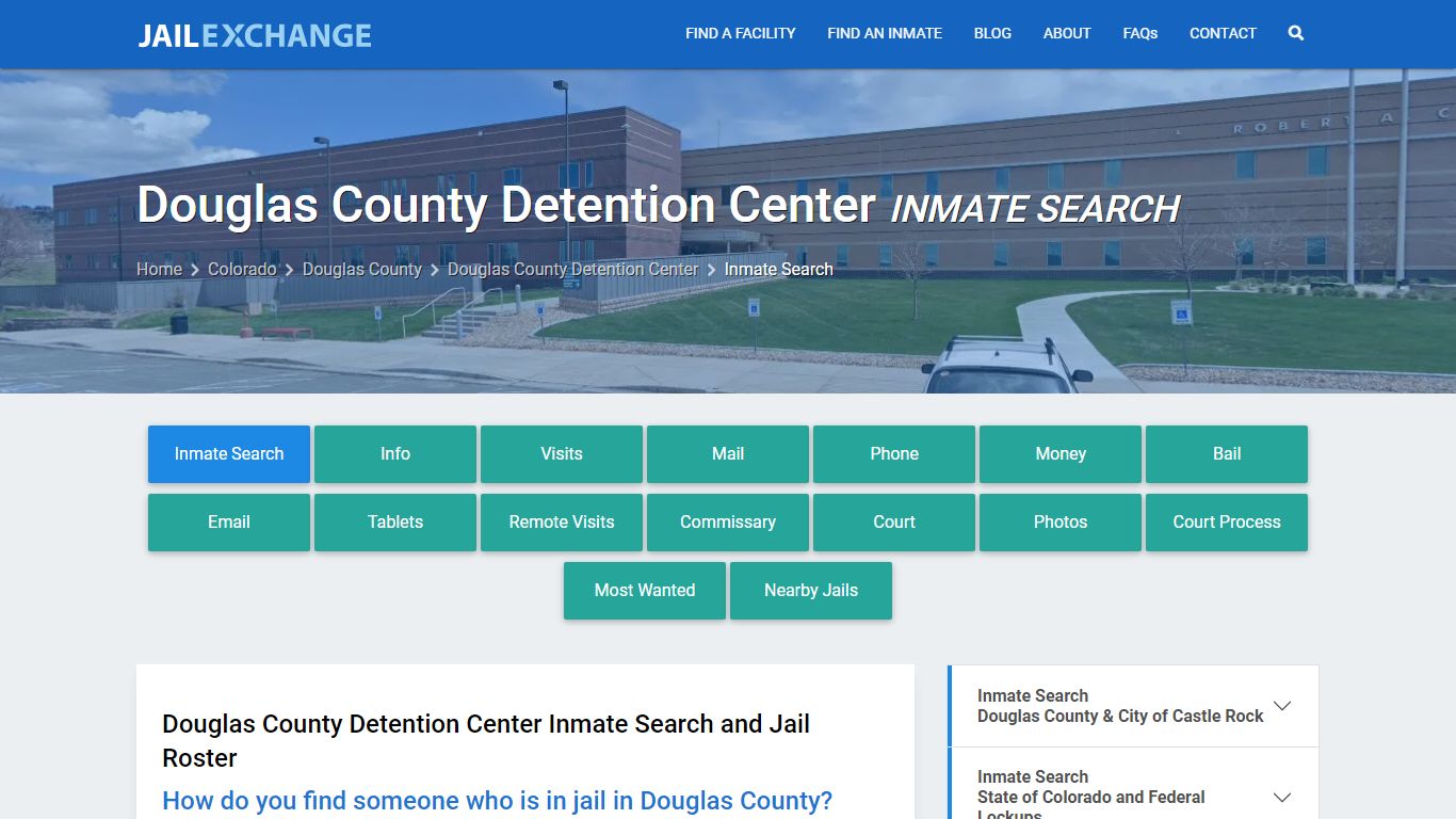 Douglas County Detention Center Inmate Search - Jail Exchange