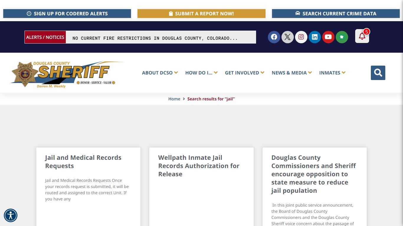 "jail" - Douglas County Sheriff's Office